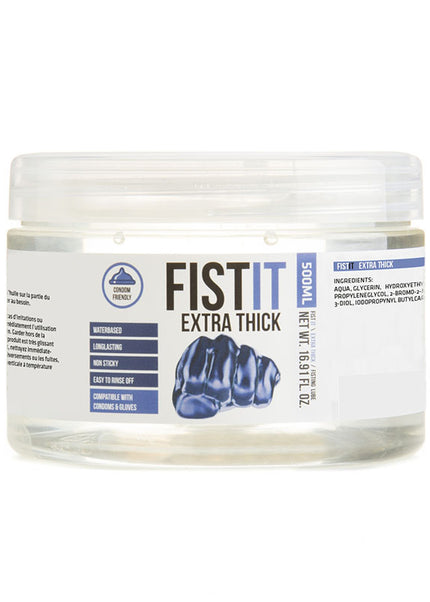 Pharmquests Fist-It Extra Thick - Thick Water Based Lubricant - 500 ml Tub