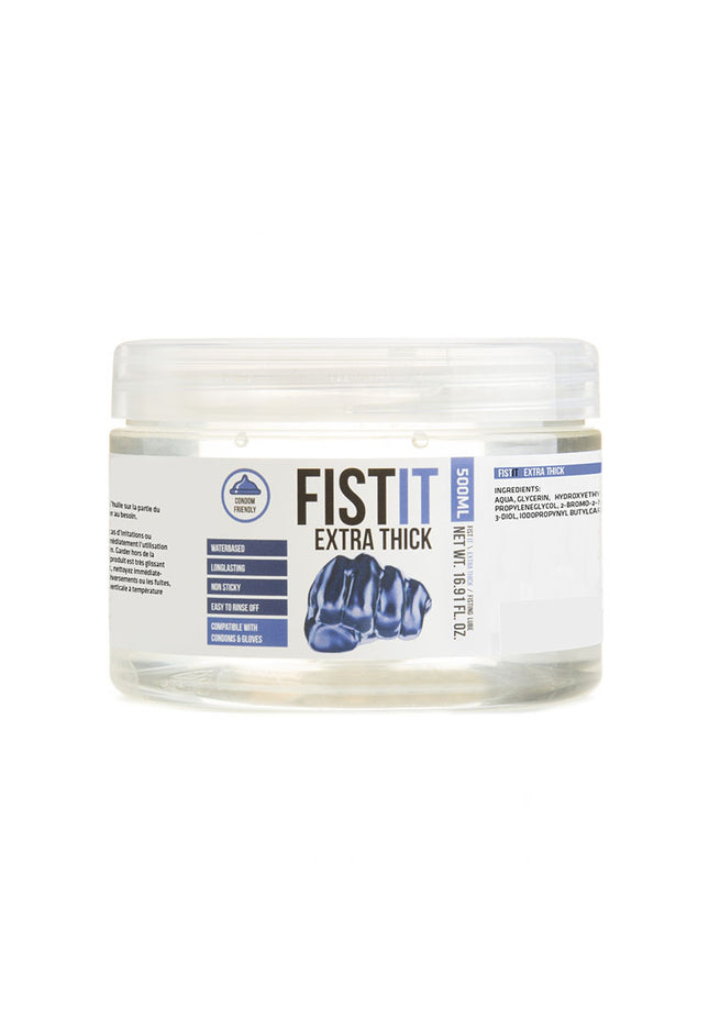 Pharmquests Fist-It Extra Thick - Thick Water Based Lubricant - 500 ml Tub