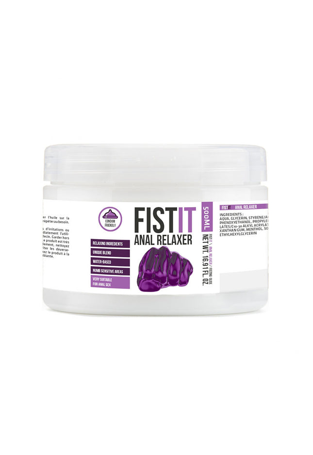Pharmquests Fist-It Anal Relaxer - Water Based Relaxing Lubricant - 500 ml Tub