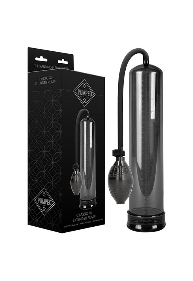 Pumped Classic XL Extender Pump - Black Large Sized Penis Pump