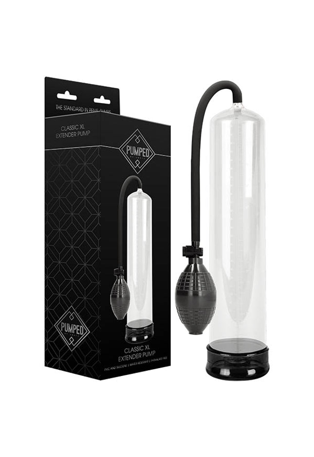 Pumped Classic XL Extender Pump - Clear Large Sized Penis Pump