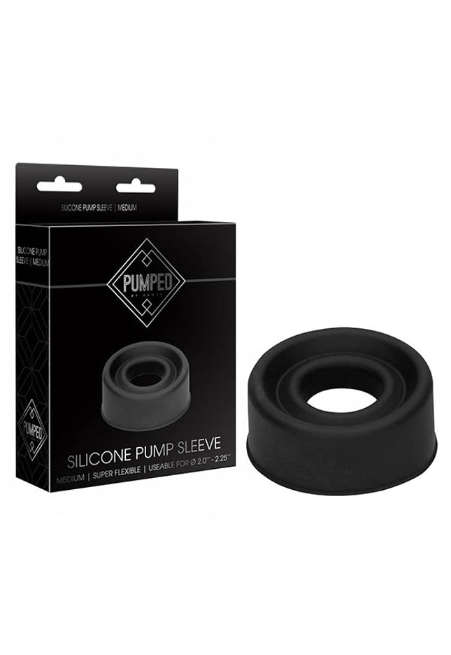 Pumped Silicone Pump Sleeve - Black Medium Sized Pump Sleeve