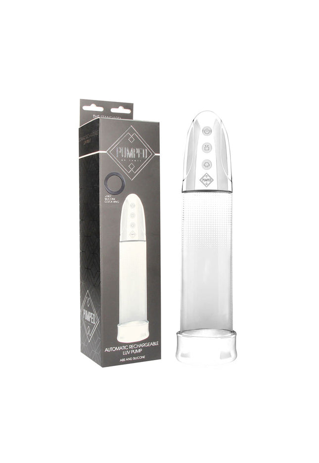 Pumped Automatic Rechargeable Luv Pump - Clear USB Rechargeable Powered Penis Pump