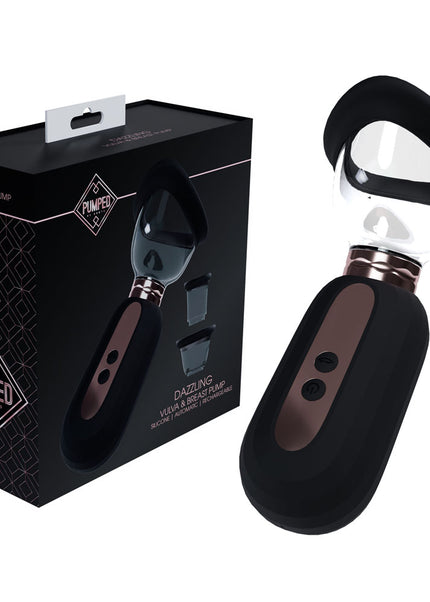 PUMPED Dazzling Auto Ladies Pump - Black - Black USB Rechargeable Ladies Pump