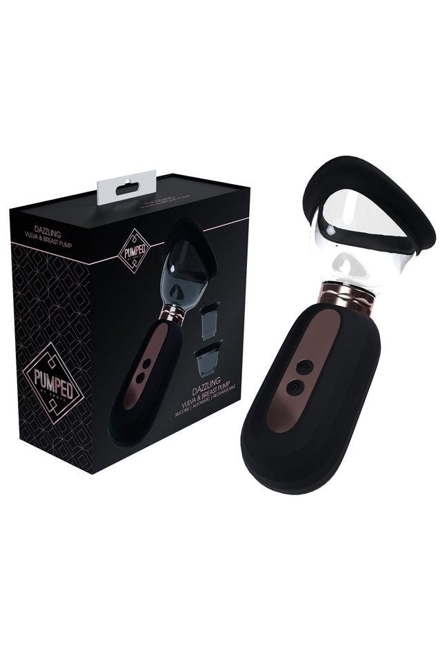 PUMPED Dazzling Auto Ladies Pump - Black - Black USB Rechargeable Ladies Pump
