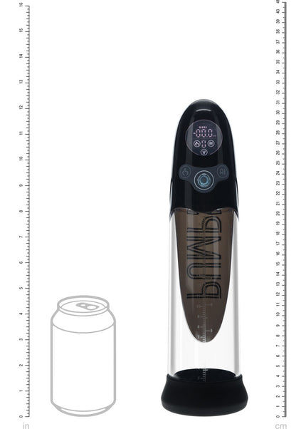 PUMPED Aqua-Pro Auto Pump - Black - Black/Clear USB Rechargeable AI-Enabled Submersible Auto Penis Pump