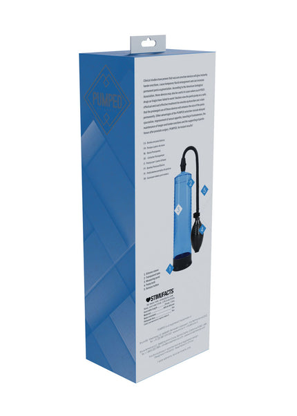 PUMPED Basic Pump 1 - Blue - Blue Penis Pump