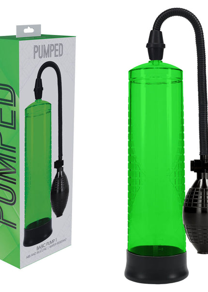 PUMPED Basic Pump 1 - Green - Green Penis Pump