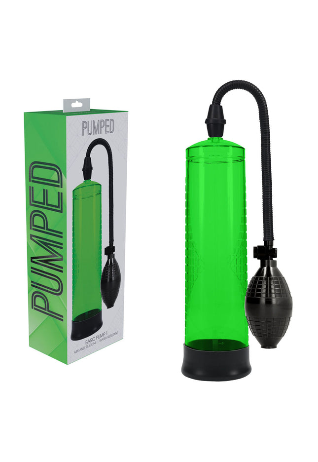 PUMPED Basic Pump 1 - Green - Green Penis Pump