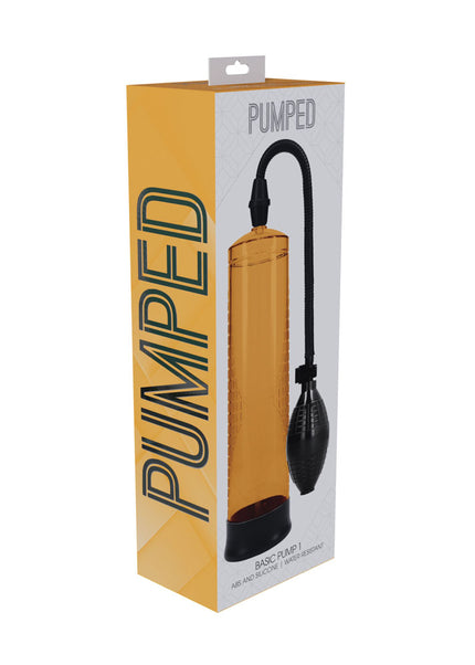 PUMPED Basic Pump 1 - Orange - Orange Penis Pump