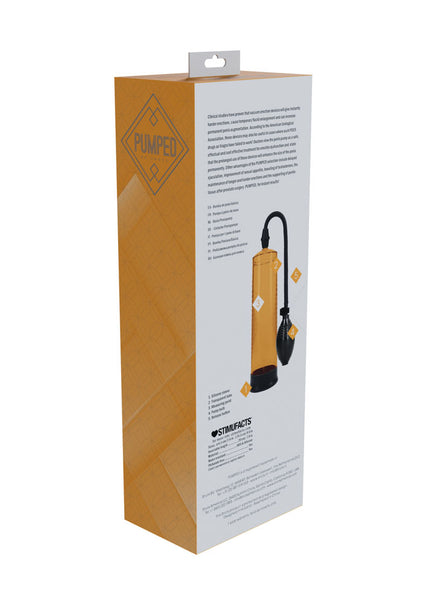 PUMPED Basic Pump 1 - Orange - Orange Penis Pump