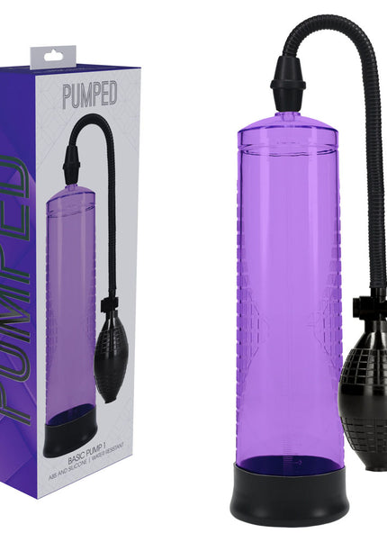 PUMPED Basic Pump 1 - Purple - Purple Penis Pump