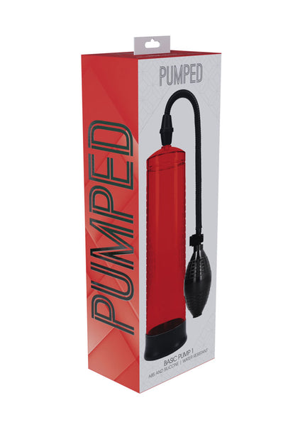 PUMPED Basic Pump 1 - Red - Red Penis Pump
