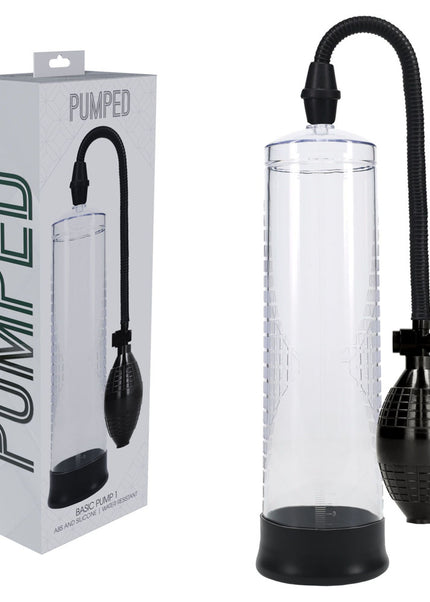PUMPED Basic Pump 1 - Transparent - Clear Penis Pump