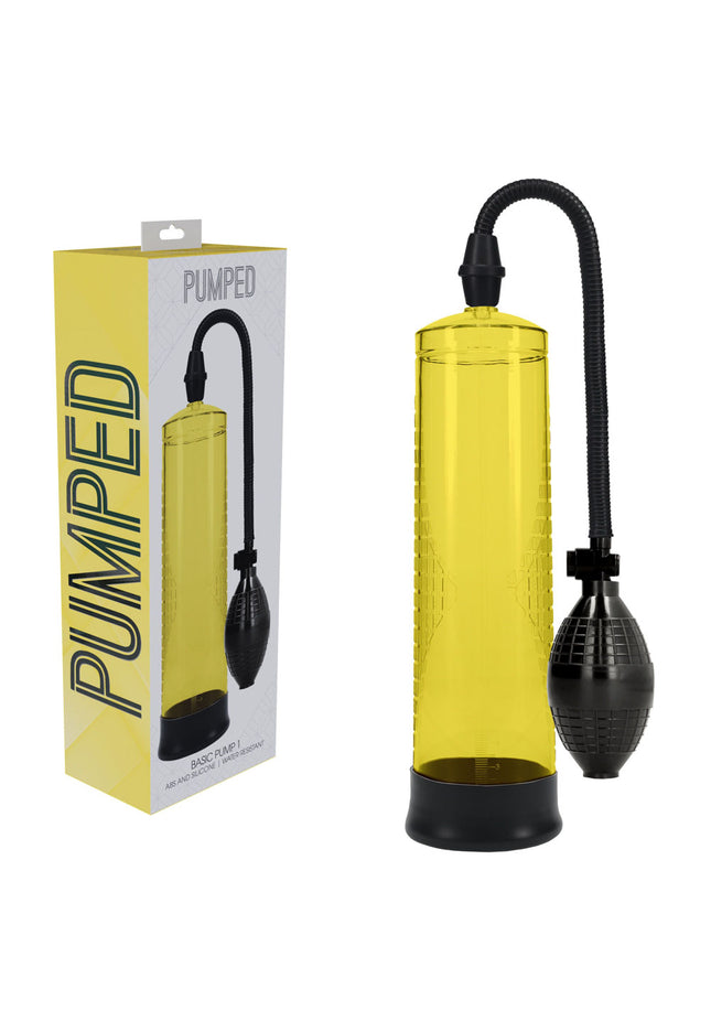 PUMPED Basic Pump 1 - Yellow - Yellow Penis Pump