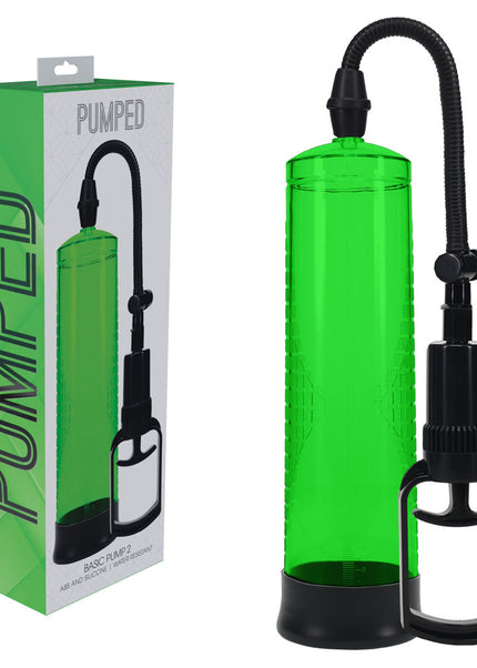 PUMPED Basic Pump 2 - Green - Green Penis Pump
