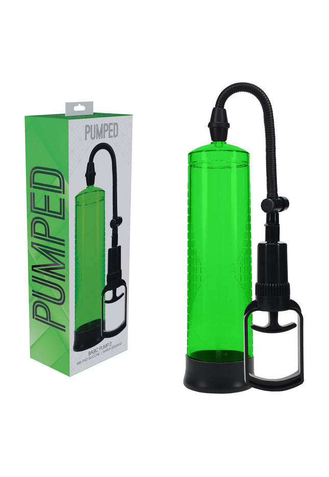 PUMPED Basic Pump 2 - Green - Green Penis Pump