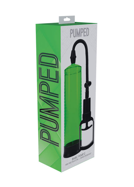 PUMPED Basic Pump 2 - Green - Green Penis Pump