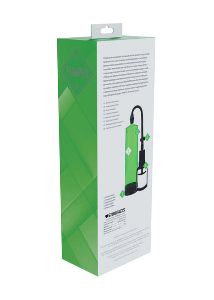 PUMPED Basic Pump 2 - Green - Green Penis Pump