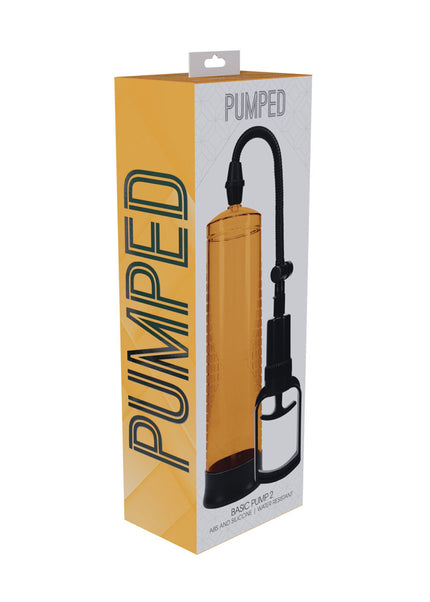PUMPED Basic Pump 2 - Orange - Orange Penis Pump