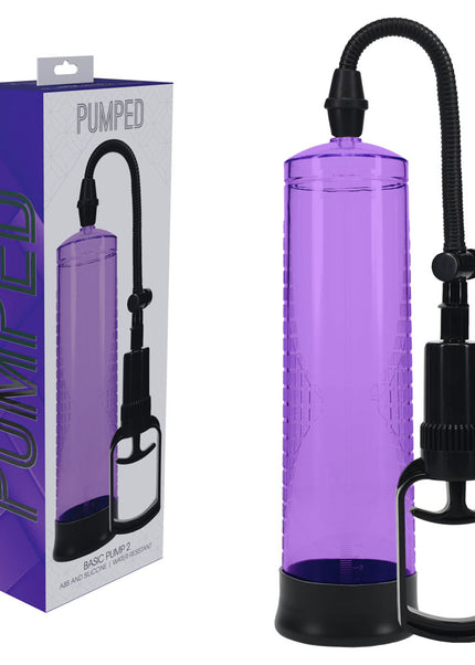 PUMPED Basic Pump 2 - Purple - Purple Penis Pump