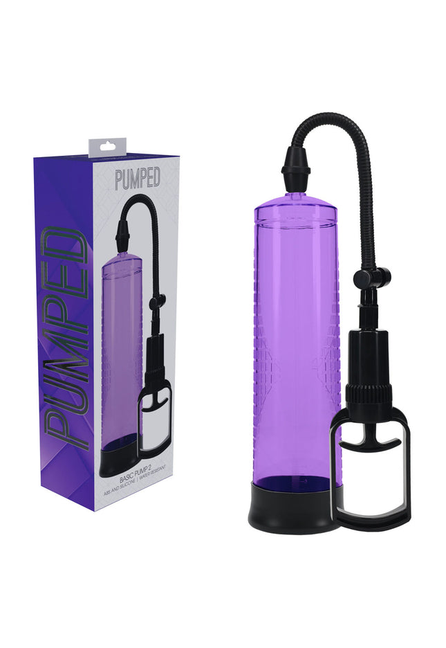 PUMPED Basic Pump 2 - Purple - Purple Penis Pump