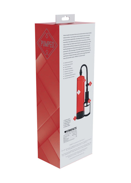 PUMPED Basic Pump 2 - Red - Red Penis Pump