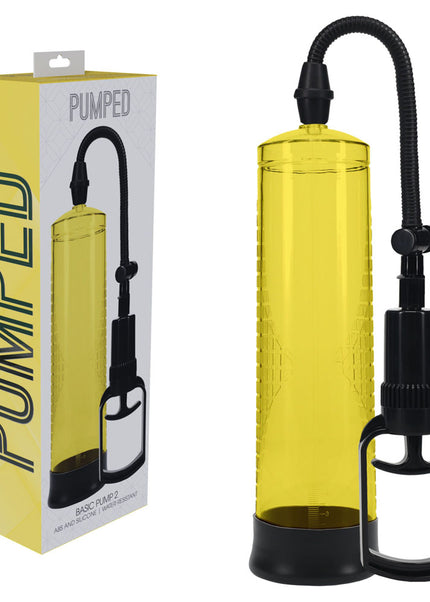 PUMPED Basic Pump 2 - Yellow - Yellow Penis Pump