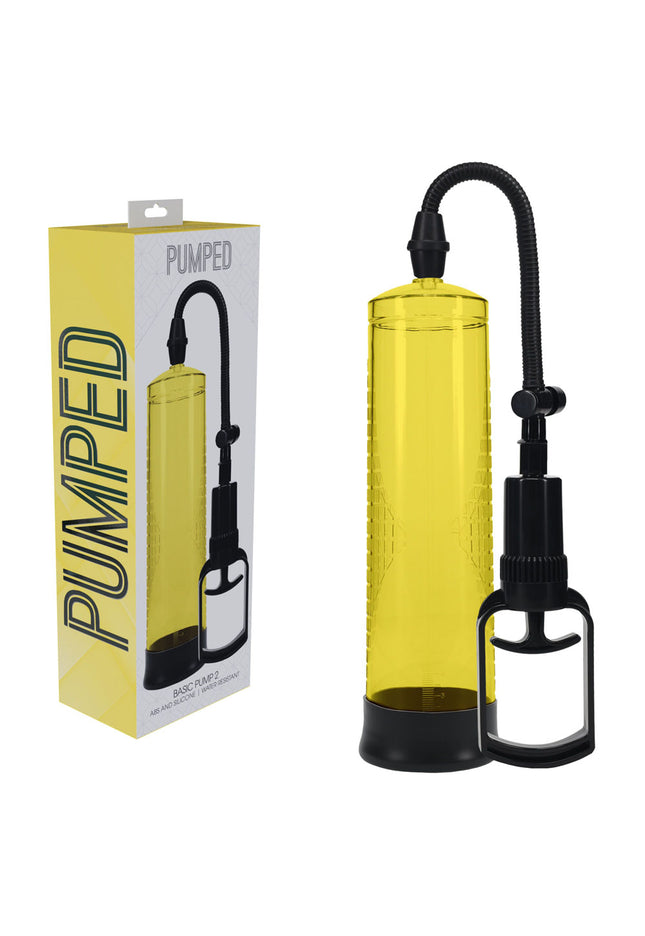 PUMPED Basic Pump 2 - Yellow - Yellow Penis Pump