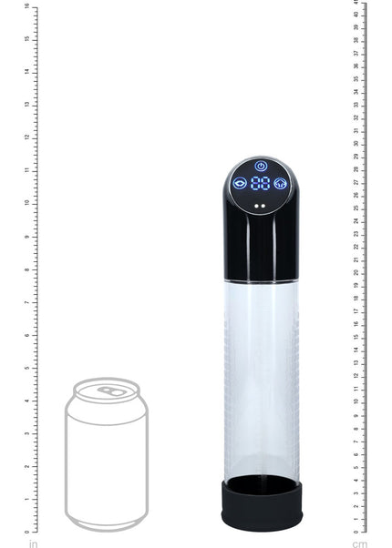 PUMPED Automatic Waterproof Pump - Black - Black/Clear USB Rechargeable Automatic Penis Pump