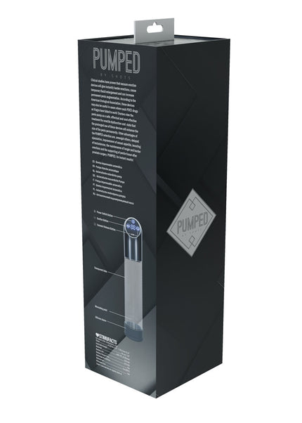 PUMPED Automatic Waterproof Pump - Gun Metal - Gunmetal/Clear USB Rechargeable Automatic Penis Pump