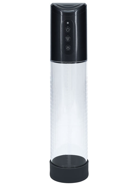 PUMPED Hyperpump Automatic Pump - Gunmetal - Gunmetal Grey USB Rechargeable Auto Penis Pump