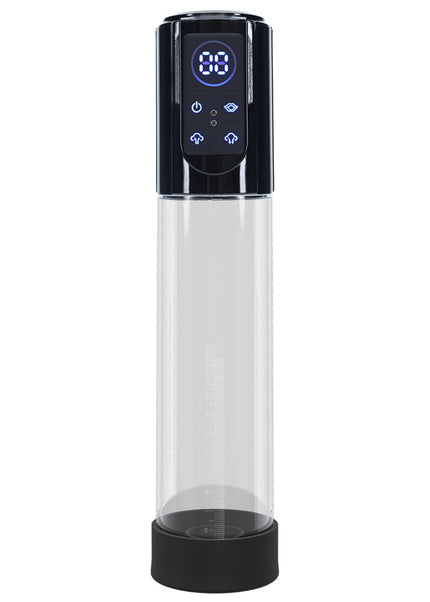 PUMPED MegaLift Automatic Penis Pump - Black - Black/Clear USB Rechargeable Auto Penis Pump