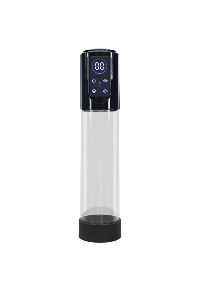 PUMPED MegaLift Automatic Penis Pump - Black - Black/Clear USB Rechargeable Auto Penis Pump