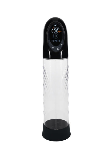 PUMPED CyberPulse Automatic Penis Pump - Black - Black/Clear USB Rechargeable Auto Penis Pump