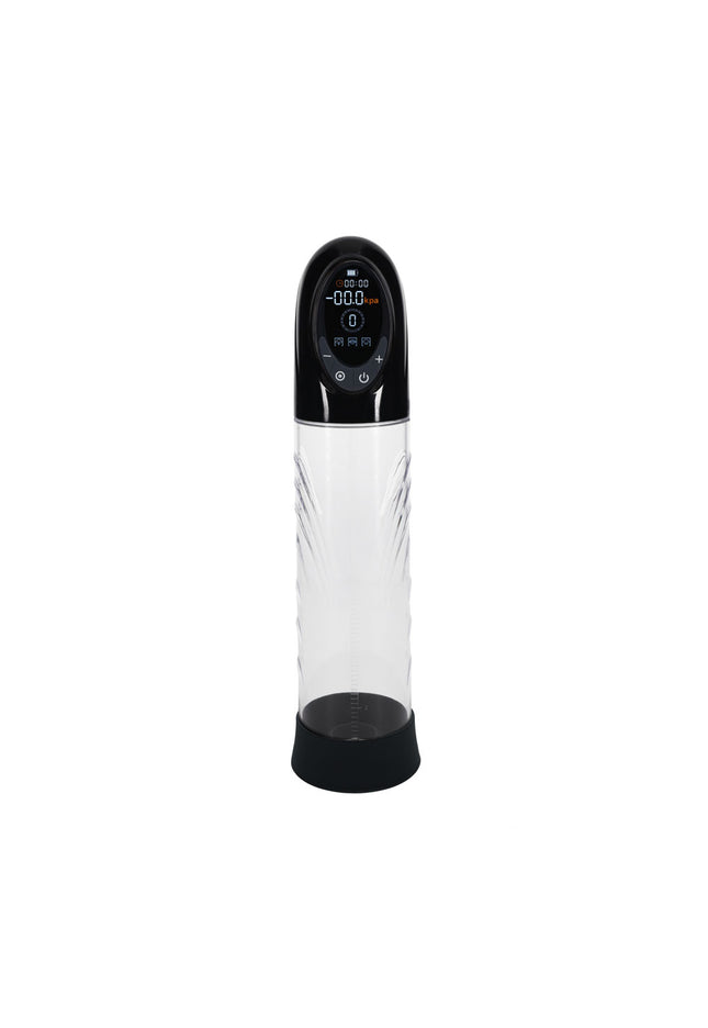 PUMPED CyberPulse Automatic Penis Pump - Black - Black/Clear USB Rechargeable Auto Penis Pump