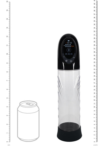 PUMPED CyberPulse Automatic Penis Pump - Black - Black/Clear USB Rechargeable Auto Penis Pump