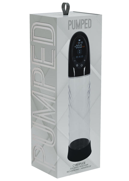 PUMPED CyberPulse Automatic Penis Pump - Black - Black/Clear USB Rechargeable Auto Penis Pump