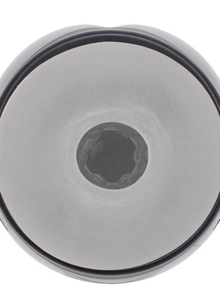 PUMPED Virtuo - Gunmetal - Gunmetal Grey/Clear USB Rechargeable Sucking And Vibrating Auto Masturbator