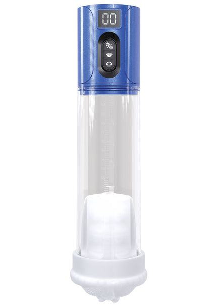 PUMPED HyperLift - Blue - Metallic Blue/Clear USB Rechargeable Auto Pump