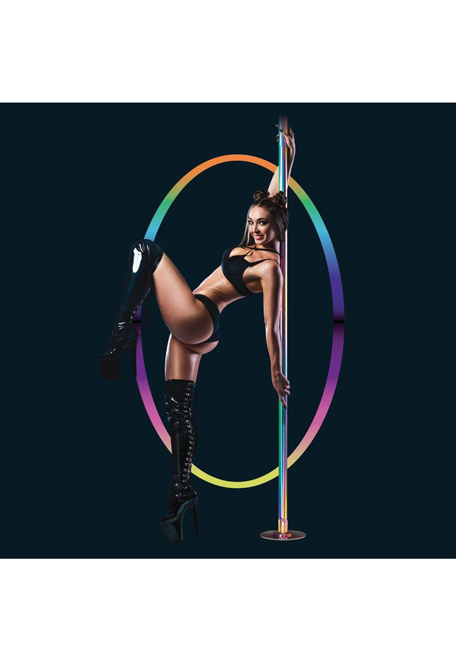 Power Pole Pro - Rainbow - Rainbow Chrome Dance Pole Kit