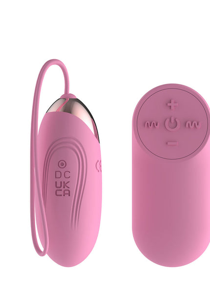 Passion Play Silicone Vibrating Egg - Small - Pink USB Rechargeable Vibrating Egg with Wireless Remote