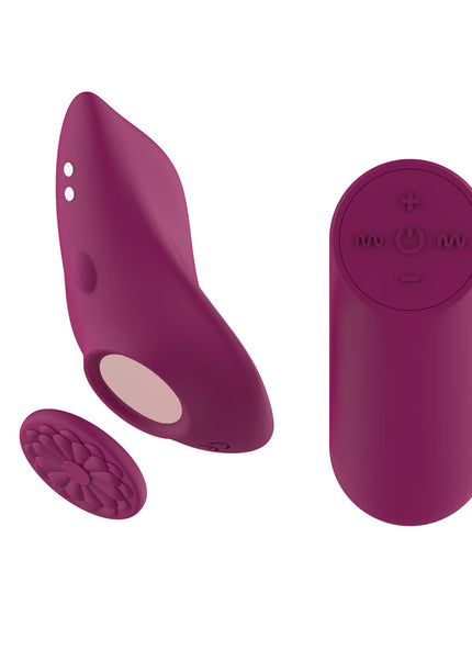 Passion Play Magnet Panty Vibe with Remote - Purple USB Rechargeable Panty Vibrator with Wireless Remote Control