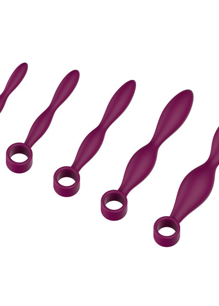 Passion Play Silicone Dilator Set - Purple Dilator Kit - Set of 5 Sizes