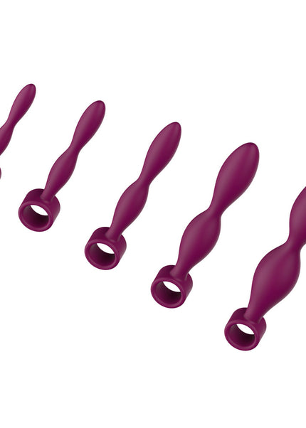 Passion Play Silicone Dilator Set - Purple Dilator Kit - Set of 5 Sizes