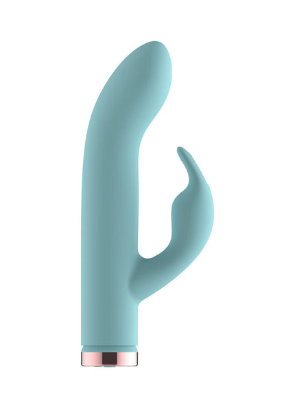 Passion Play Silicone Rabbit Vibrator - Blue USB Rechargeable Mini Rabbit Vibrator