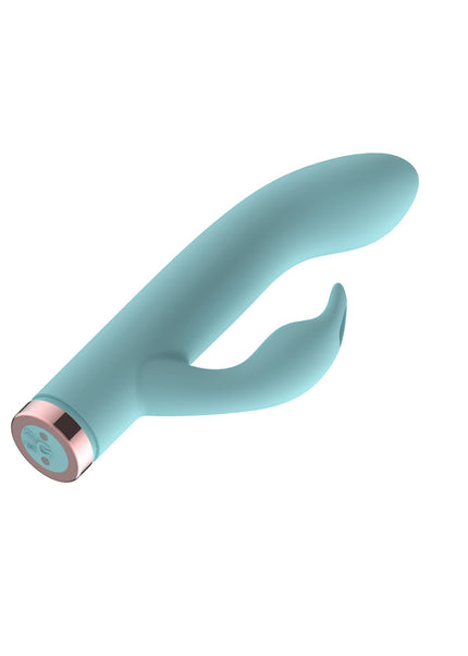 Passion Play Silicone Rabbit Vibrator - Blue USB Rechargeable Mini Rabbit Vibrator