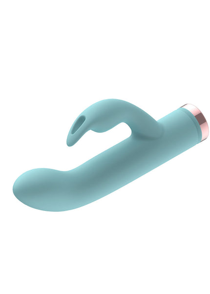 Passion Play Silicone Rabbit Vibrator - Blue USB Rechargeable Mini Rabbit Vibrator
