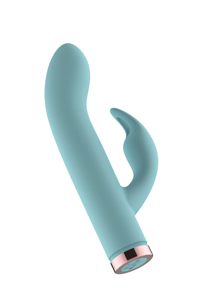 Passion Play Silicone Rabbit Vibrator - Blue USB Rechargeable Mini Rabbit Vibrator