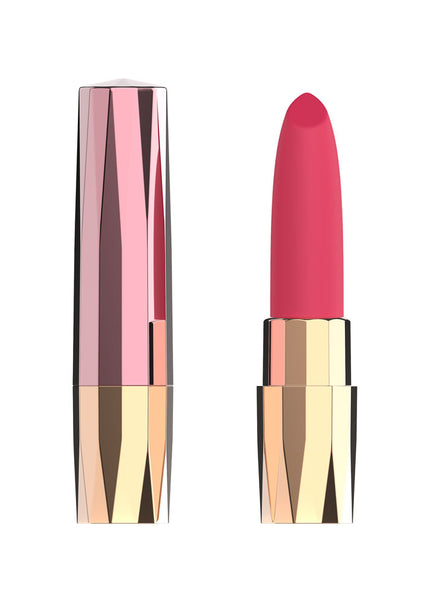Passion Play Rechargeable Lipstick Vibe - Pink/Gold 9.6 cm USB Rechargeable Lipstick Bullet Vibrator